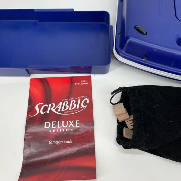 Scrabble Deluxe Edition Portable Game - Blue - Picture 6 of 8